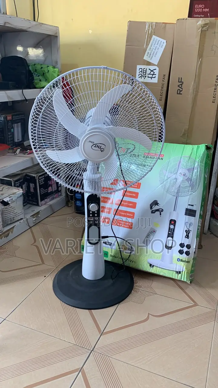 TNT Star 18” Rechargeable Standing Fan With Remote Control