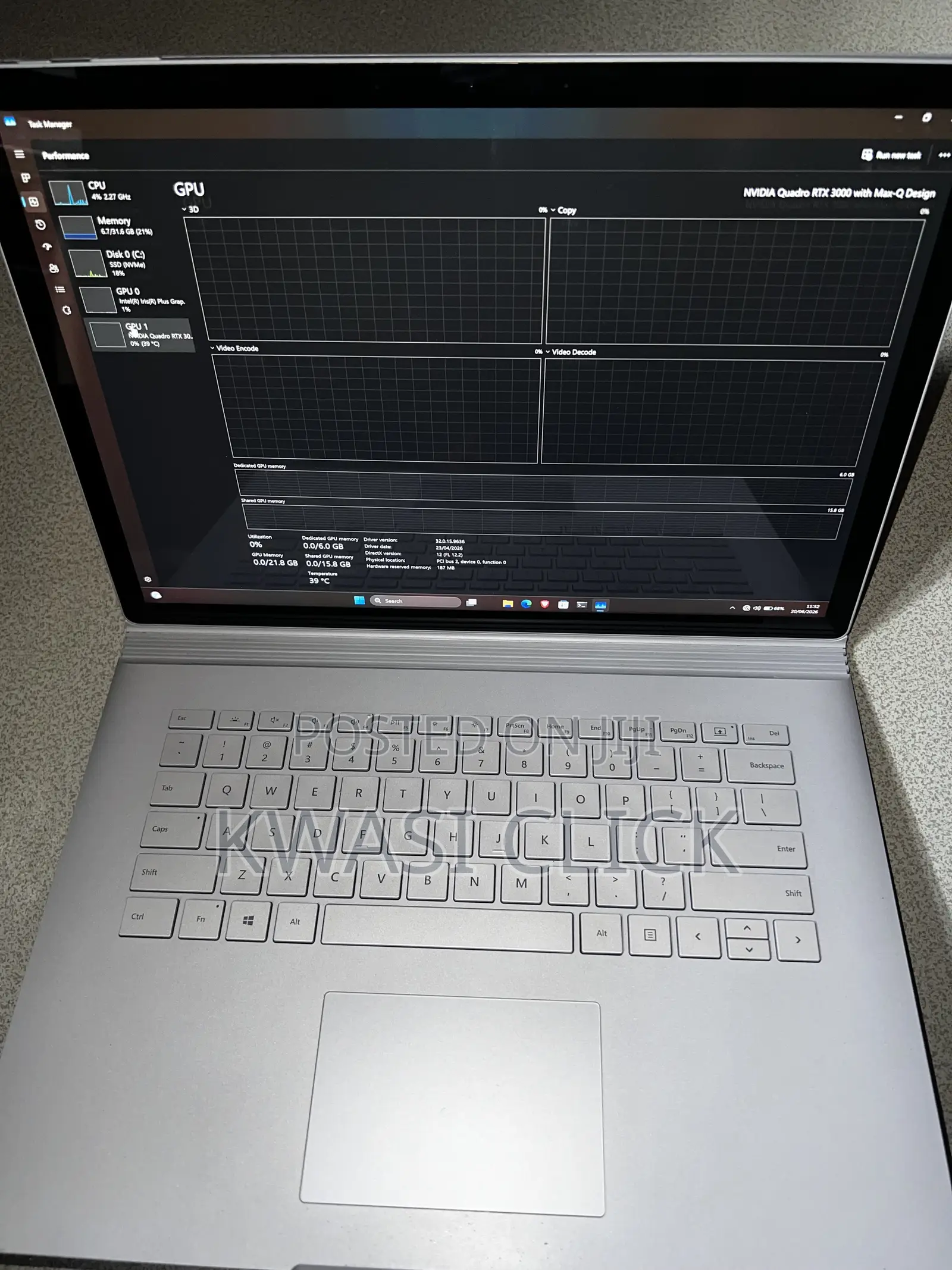 Laptop Microsoft Surface Book 3 32GB Intel Core i7 SSD 1T