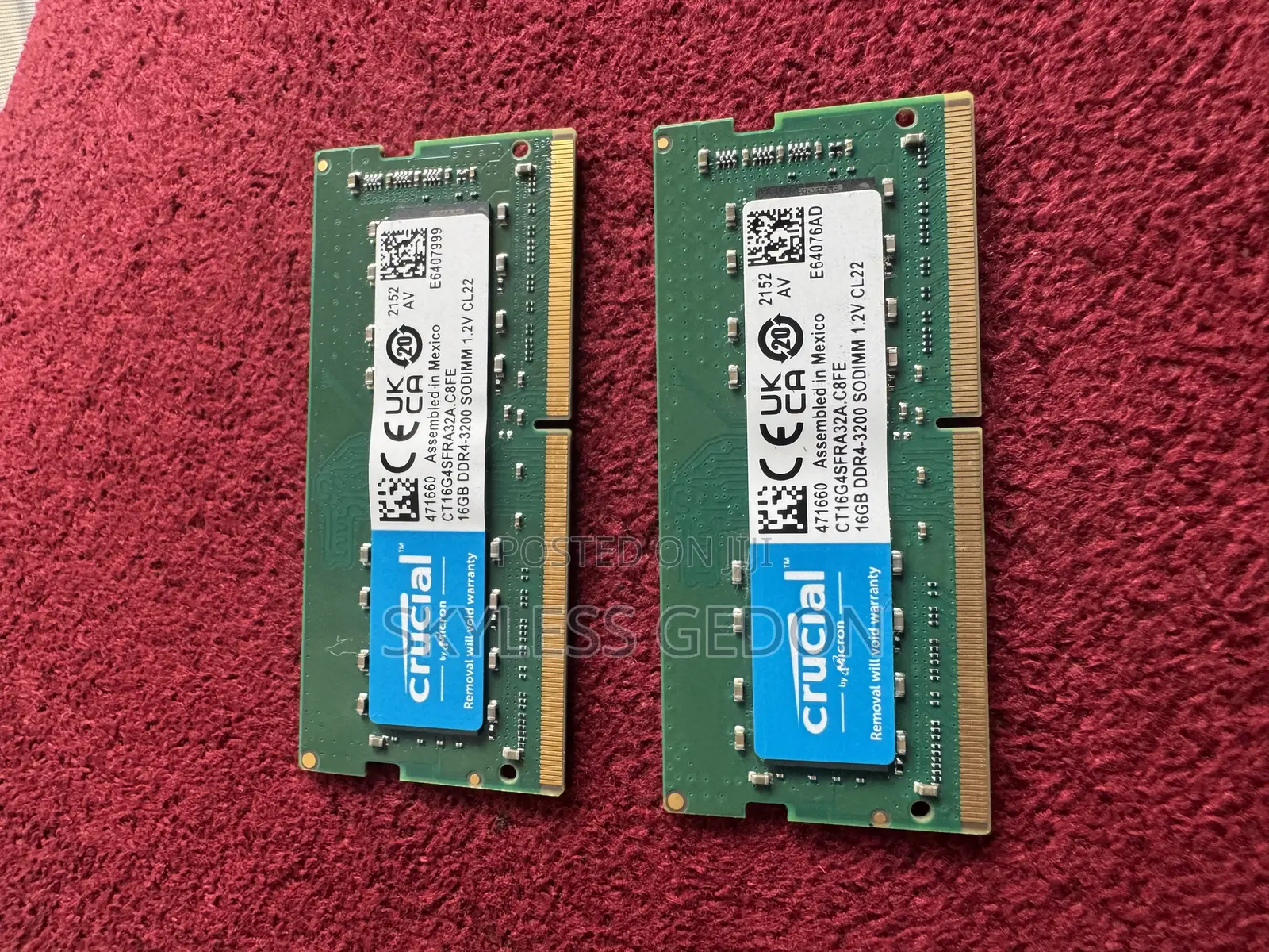 Crucial Pc 4 /DDR 4 16gig Ram