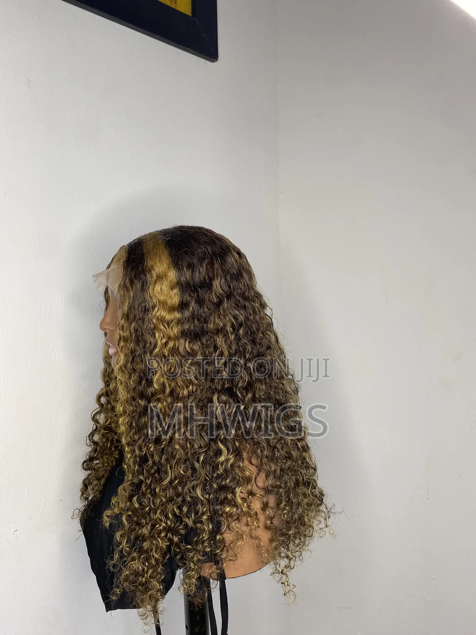 Blonde/Brown Curly Wig 20inches