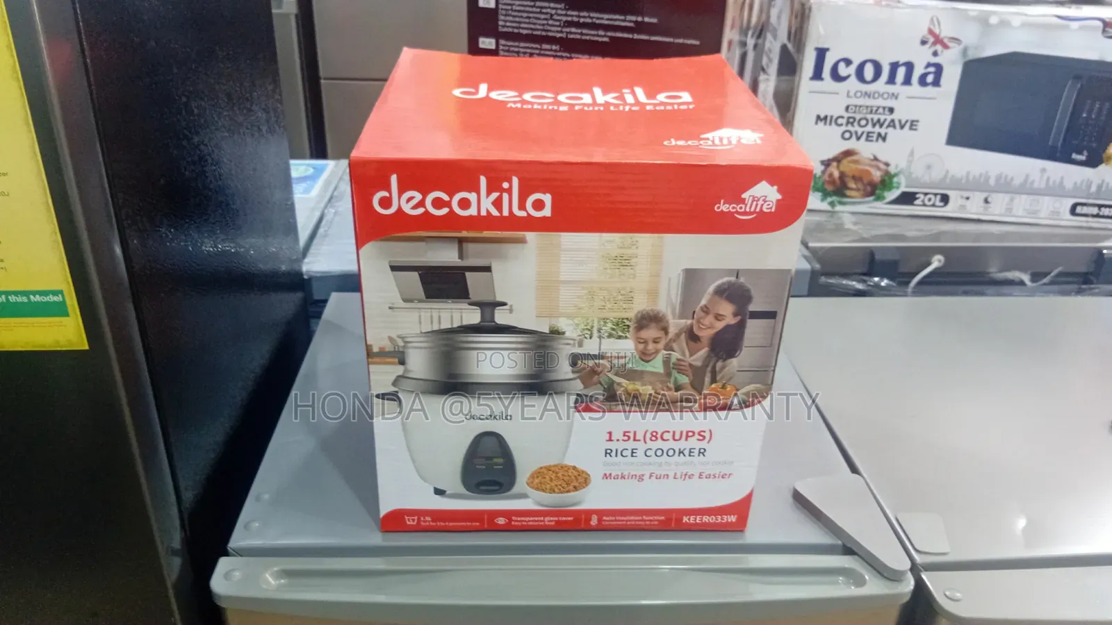  Family-Friendly Decakila 1.5l Rice Cooker With Keep-Warm Function