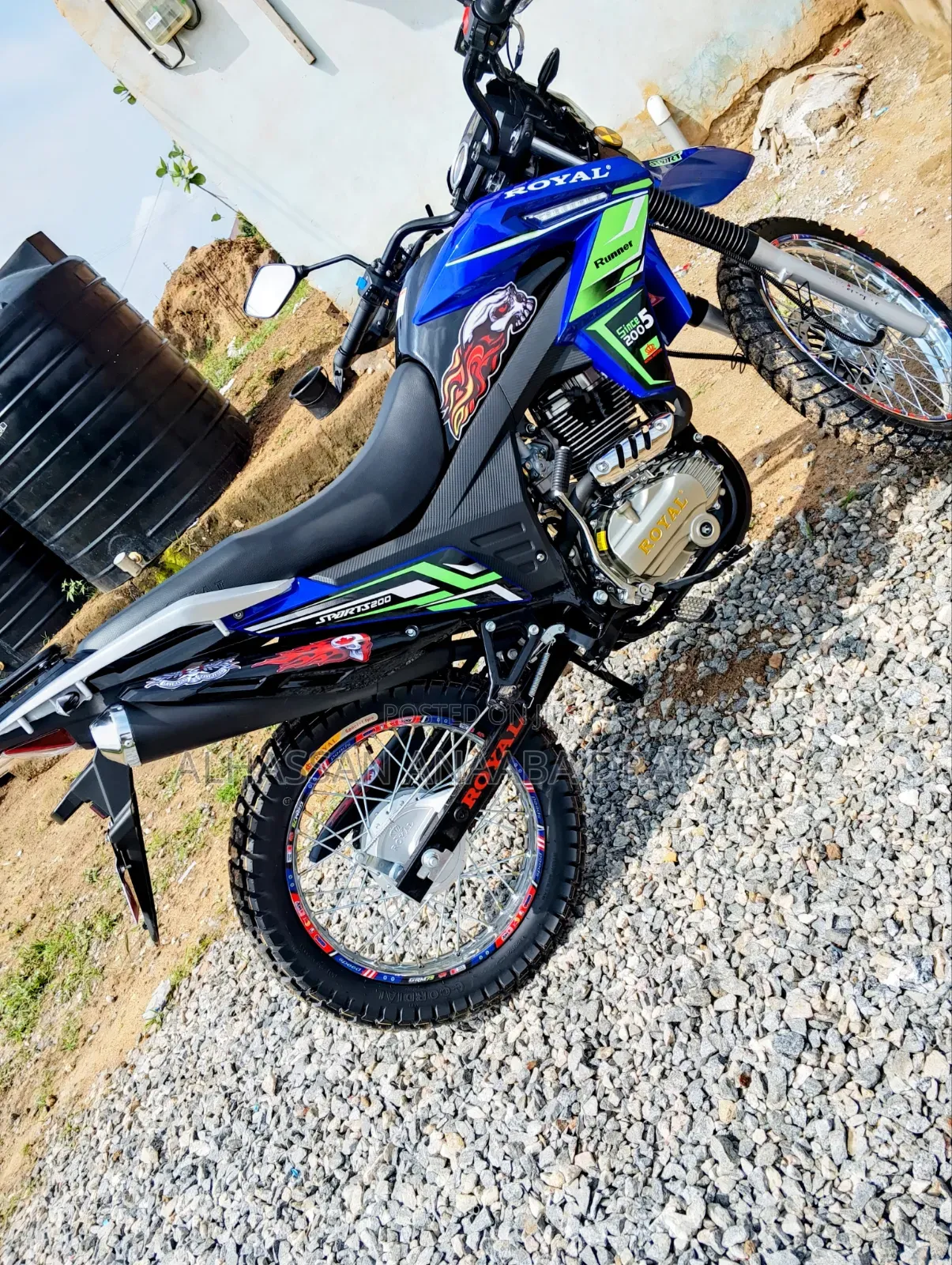 New Royal Motorcycle 2025 Blue