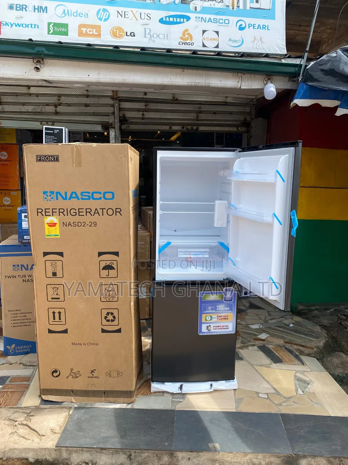 Nasco 207 Litre Bottom Freezer Fridge With 3 Big Drawers