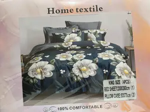 Bedsheets 240x260cm (1),Pillowcases 50x70cm (3)