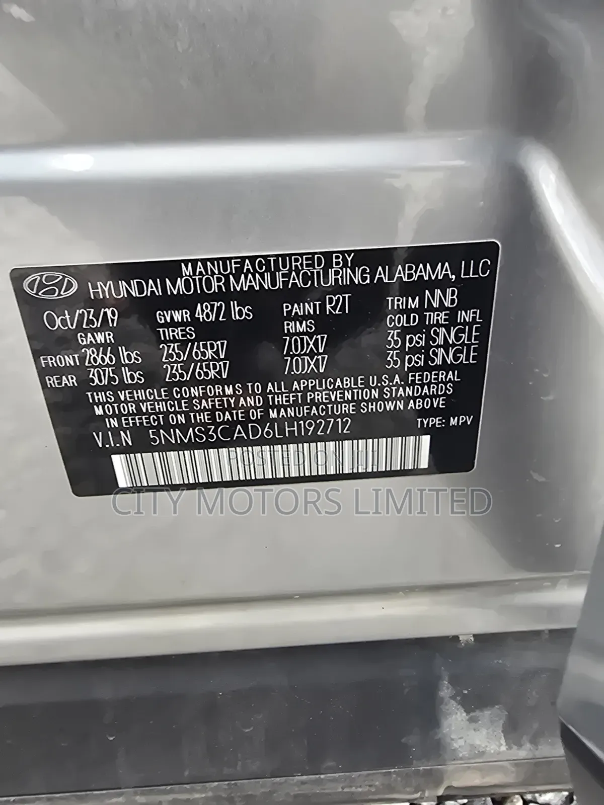 Hyundai Santa Fe 2020 Silver