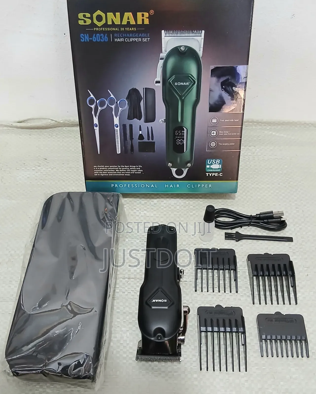 Sonar Rechargeable Hair Clipper Set