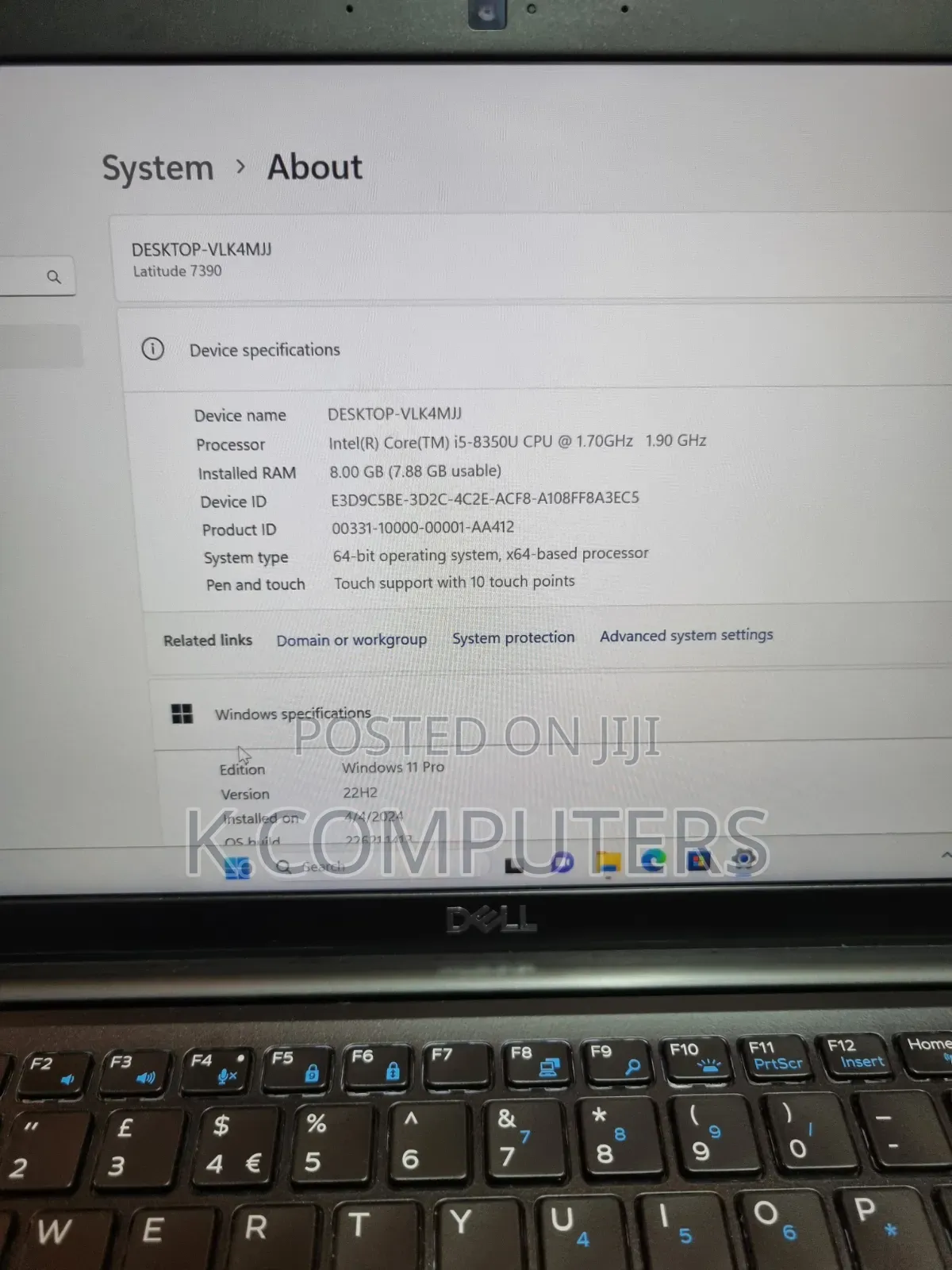 Laptop Dell Latitude 7390 8GB Intel Core i5 SSD 256GB