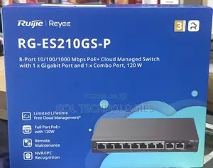 Ruijie Rg-Es210gs-P Poe + Cloud Managed Switch