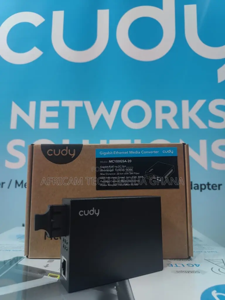 Cudy 10/100/1000m Gigabit Ethernet Media Converter