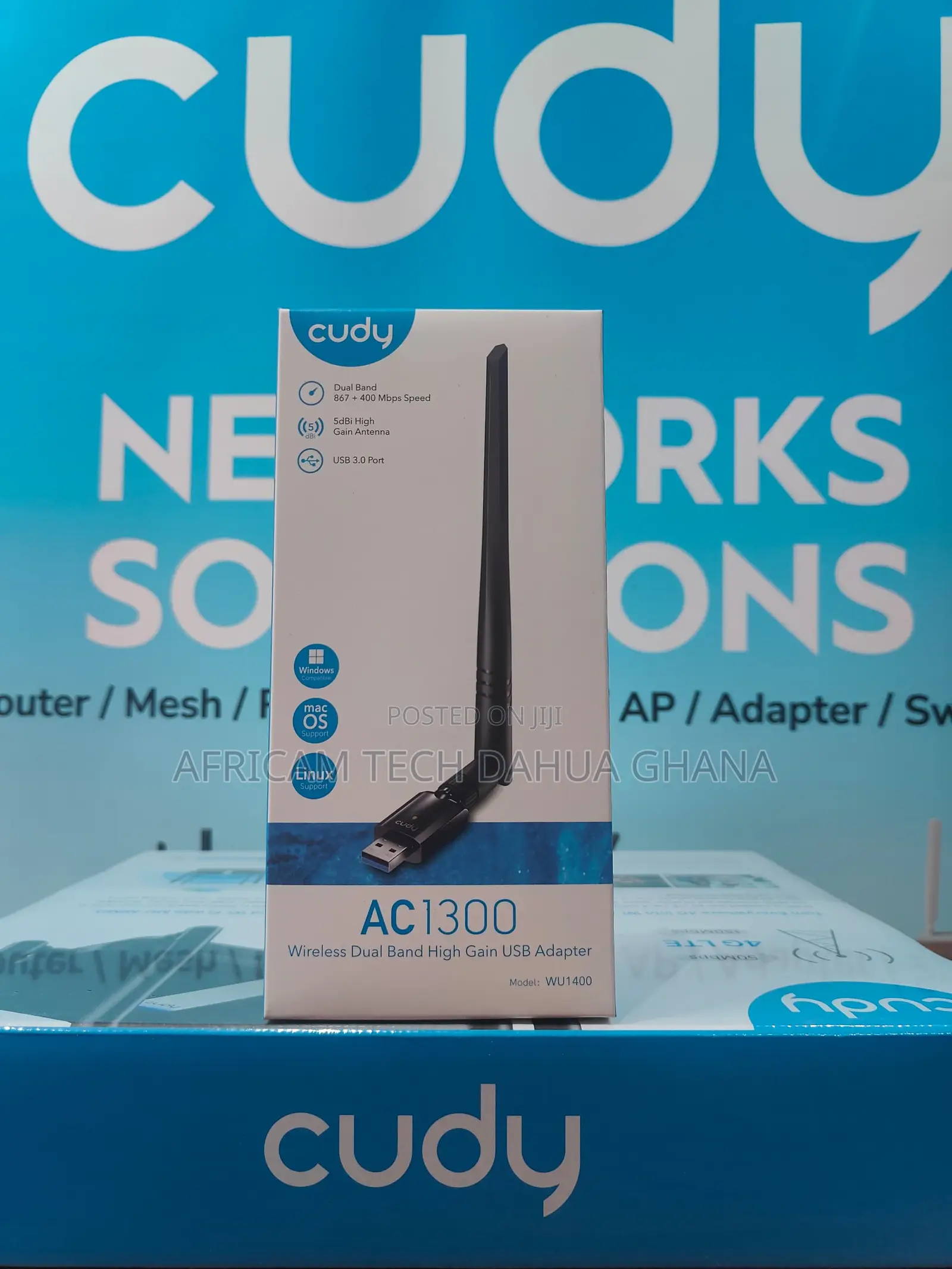 Cudy Ac1300 Wi-Fi High-Gain Usb 3.0 Adapter