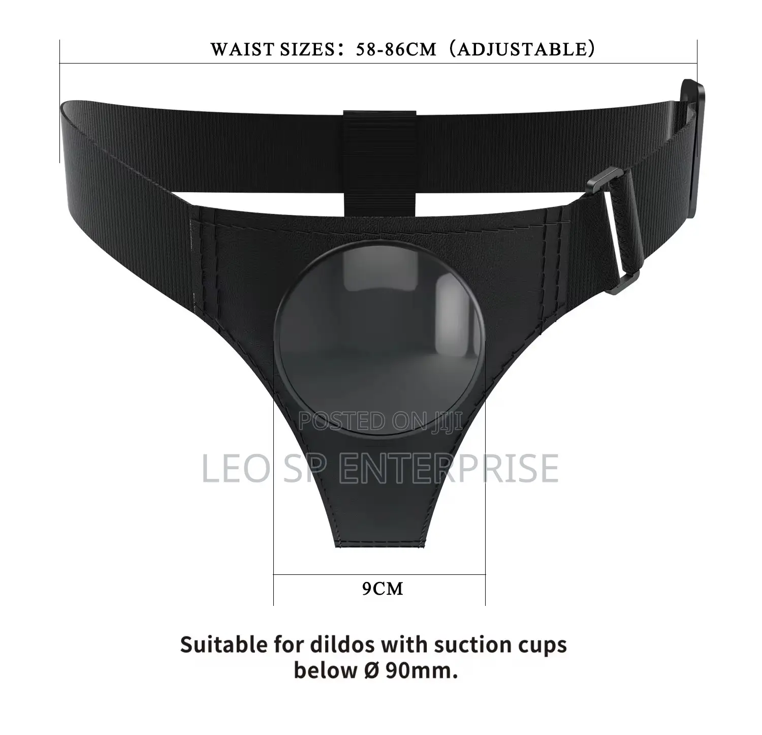 Strap on Belt With Suction Base