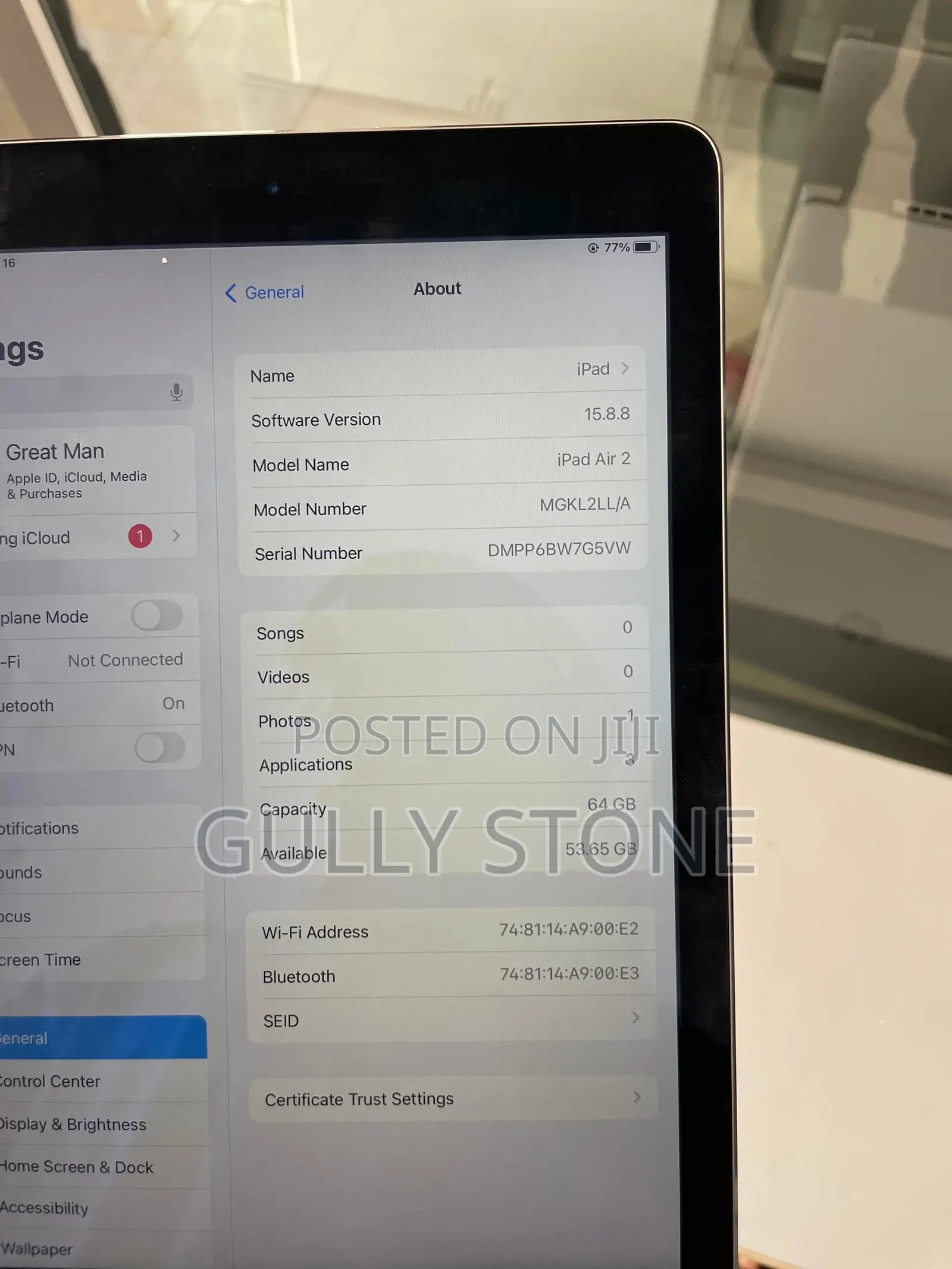 Apple iPad Air 64 GB Silver