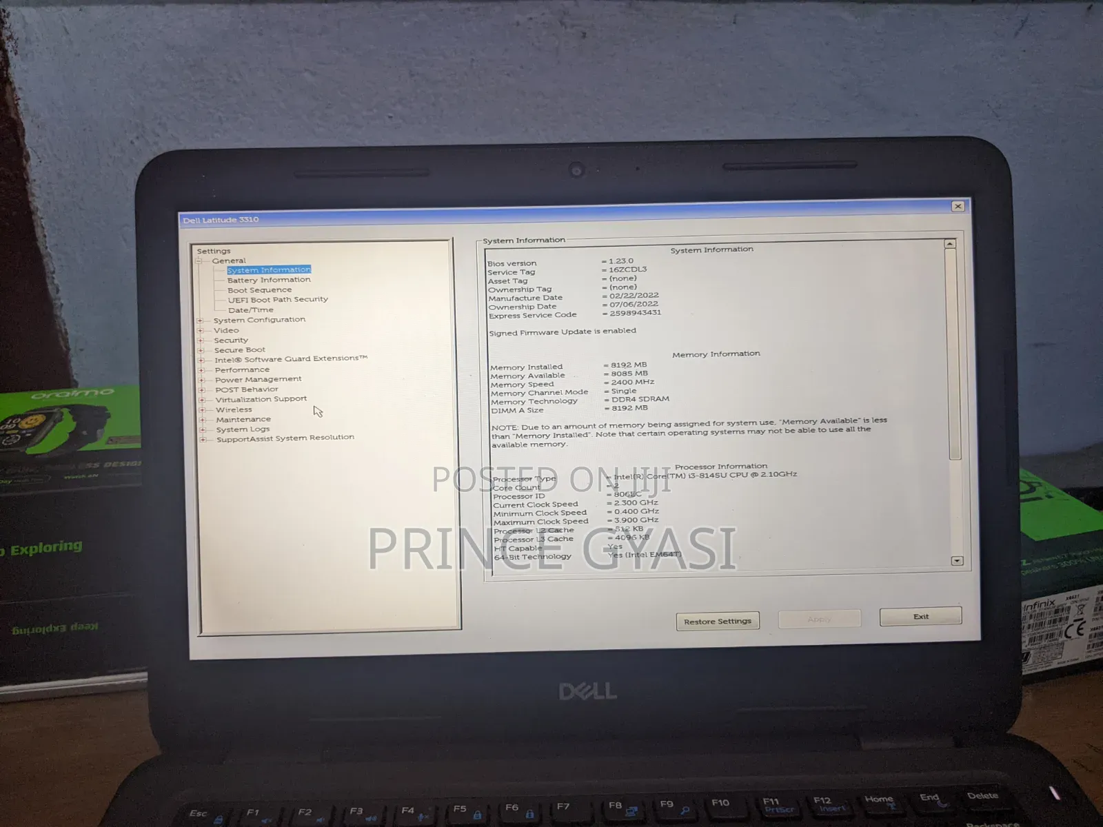 Laptop Dell Latitude 3310 8GB Intel Core i3 SSHD (Hybrid) 256GB
