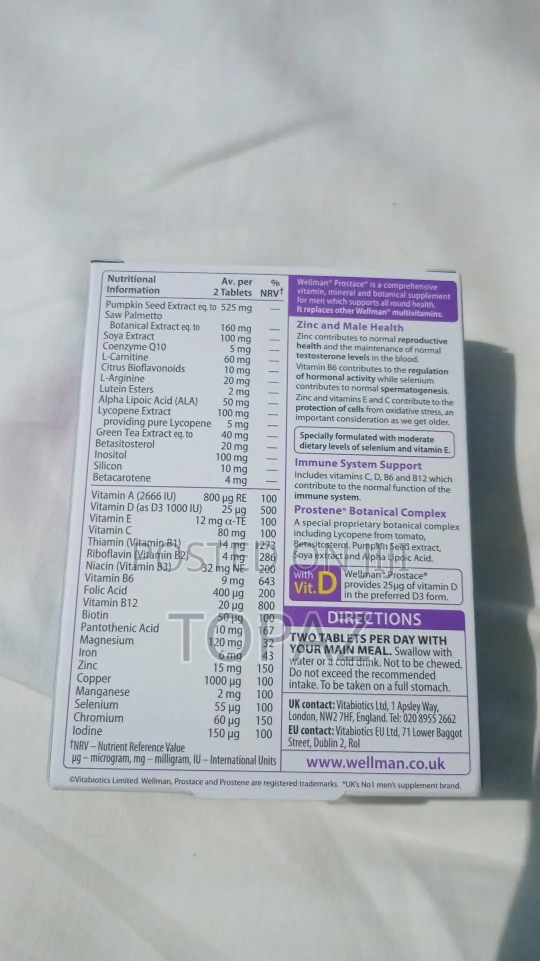 Vitabiotics Products From Uk