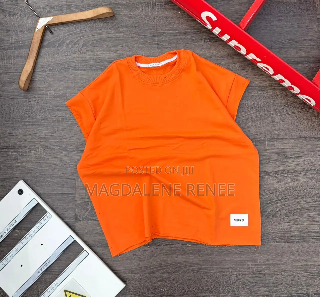 Plain Cotton Armless Tee Shirt