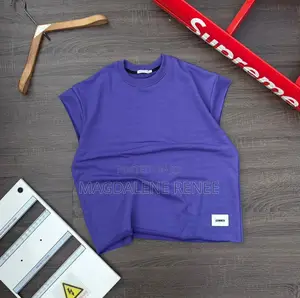 Plain Cotton Armless Tee Shirt