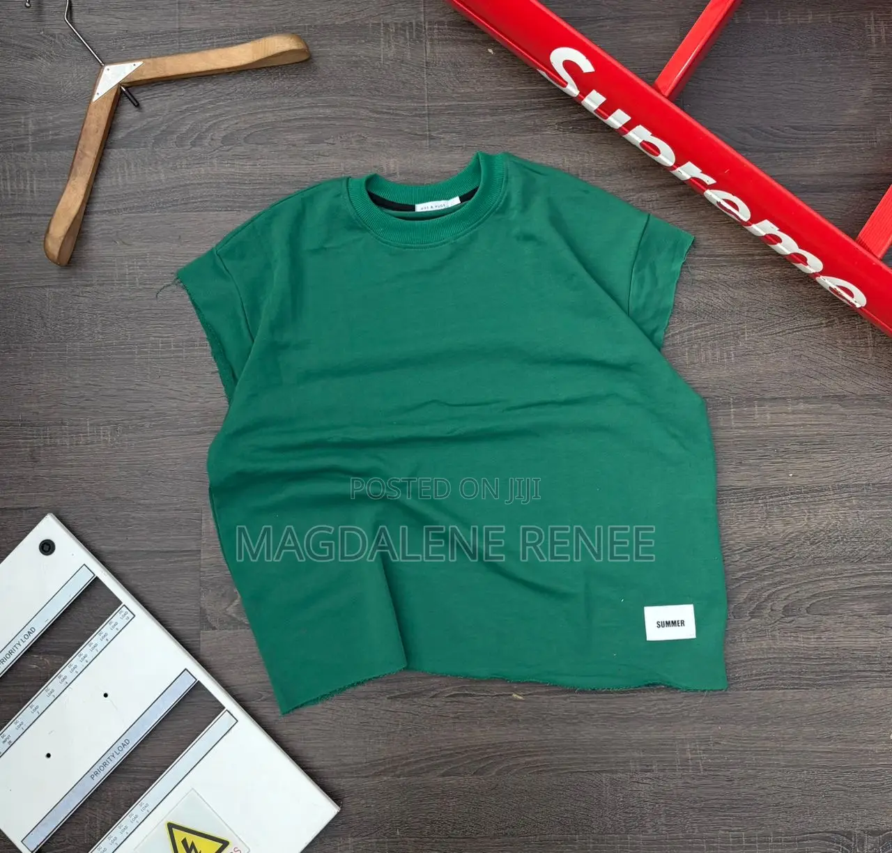 Plain Cotton Armless Tee Shirt