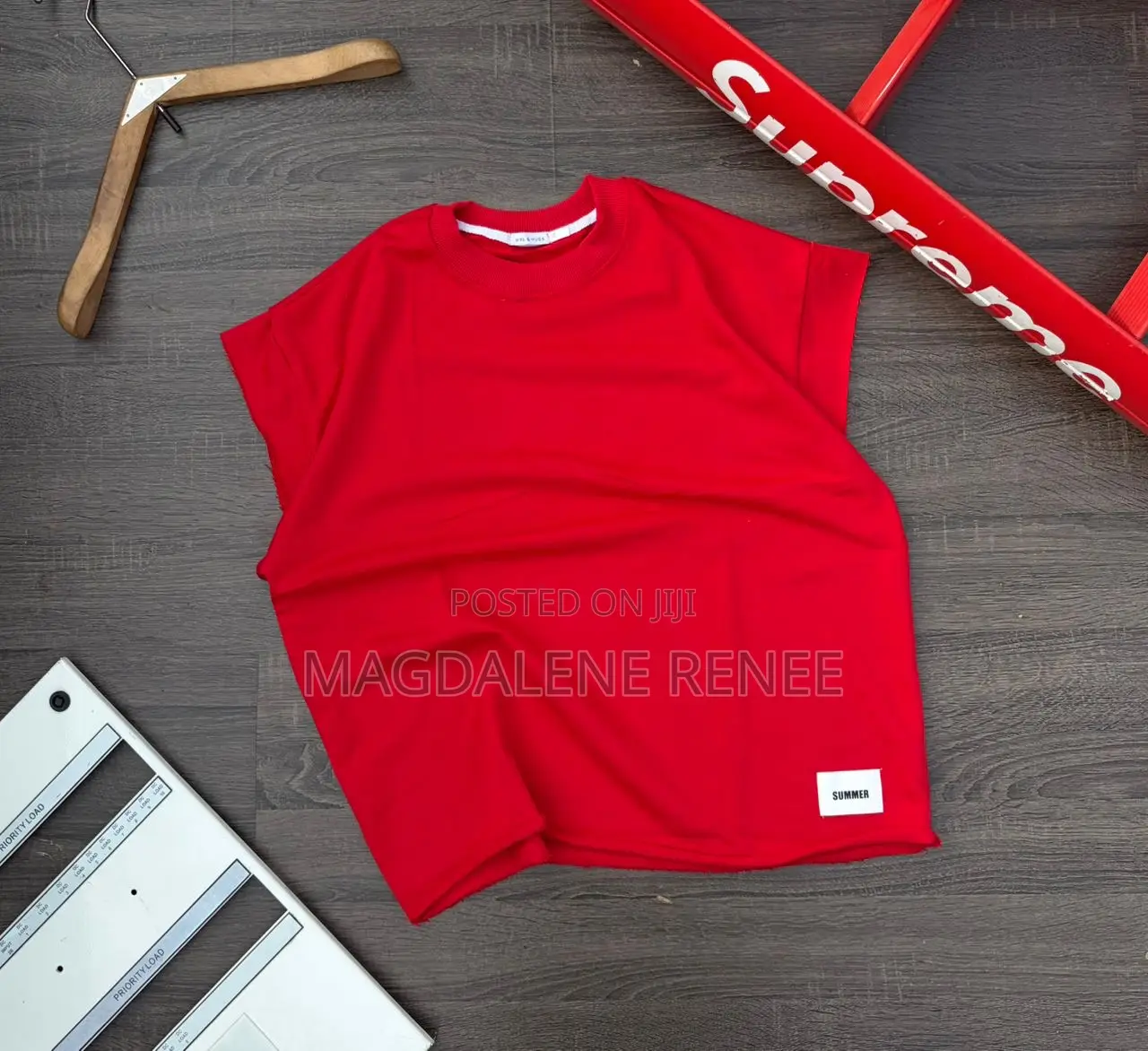 Plain Cotton Armless Tee Shirt