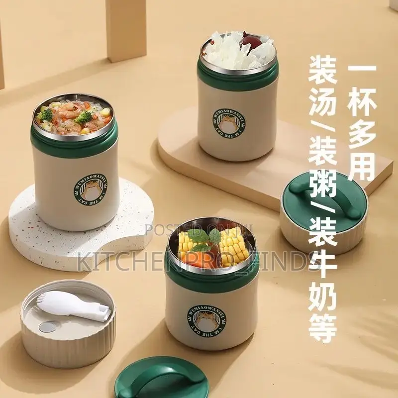 Thermal Food Jar With Spoon(580mi)