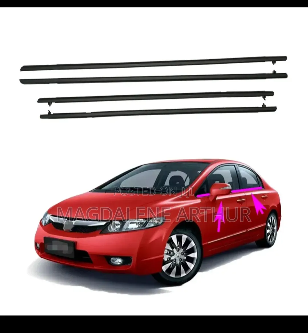 Honda Civic 2006–2011 Window Weather Strip Moulding – 4pcs Set