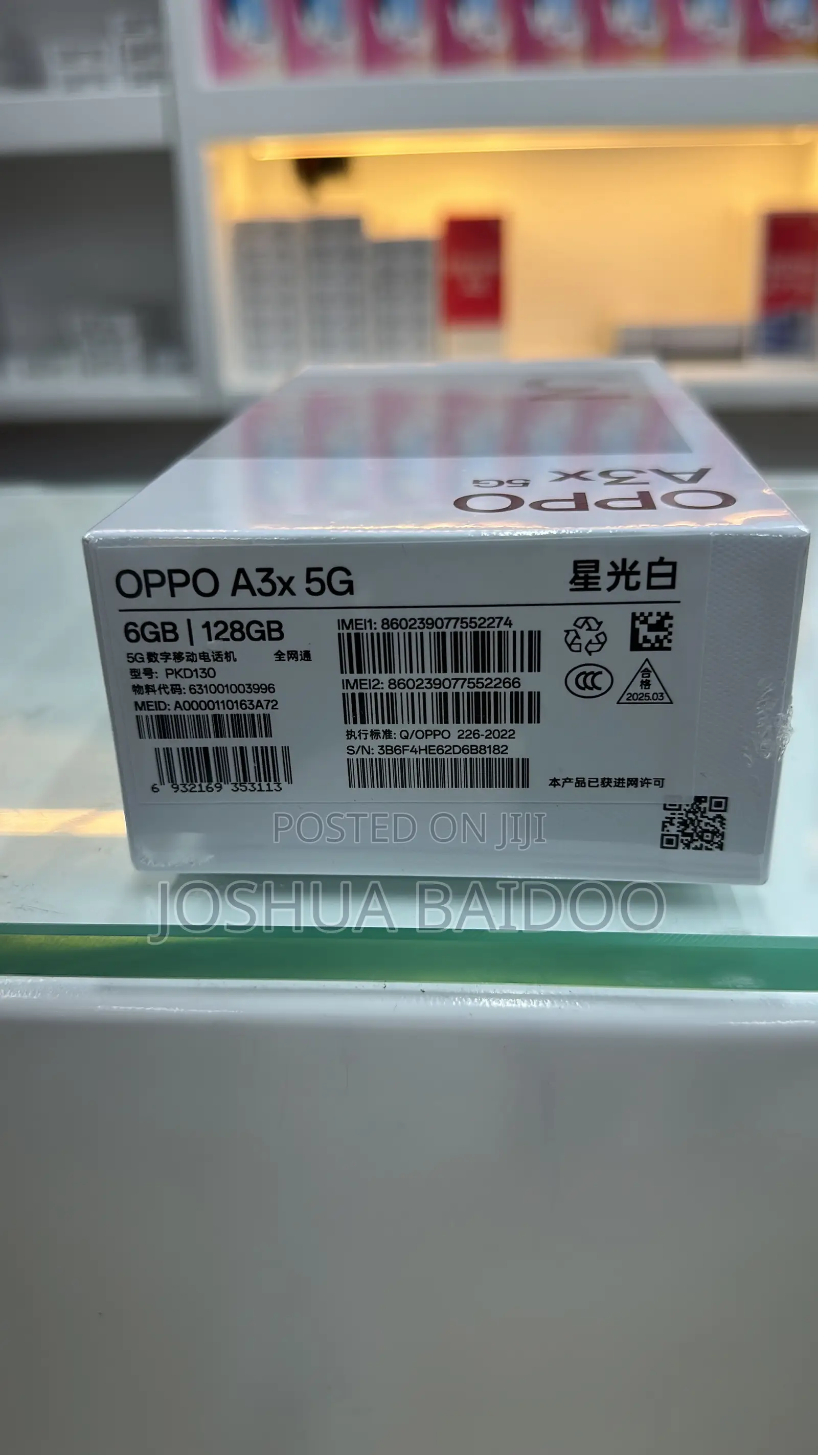 New Oppo A3x 128 GB