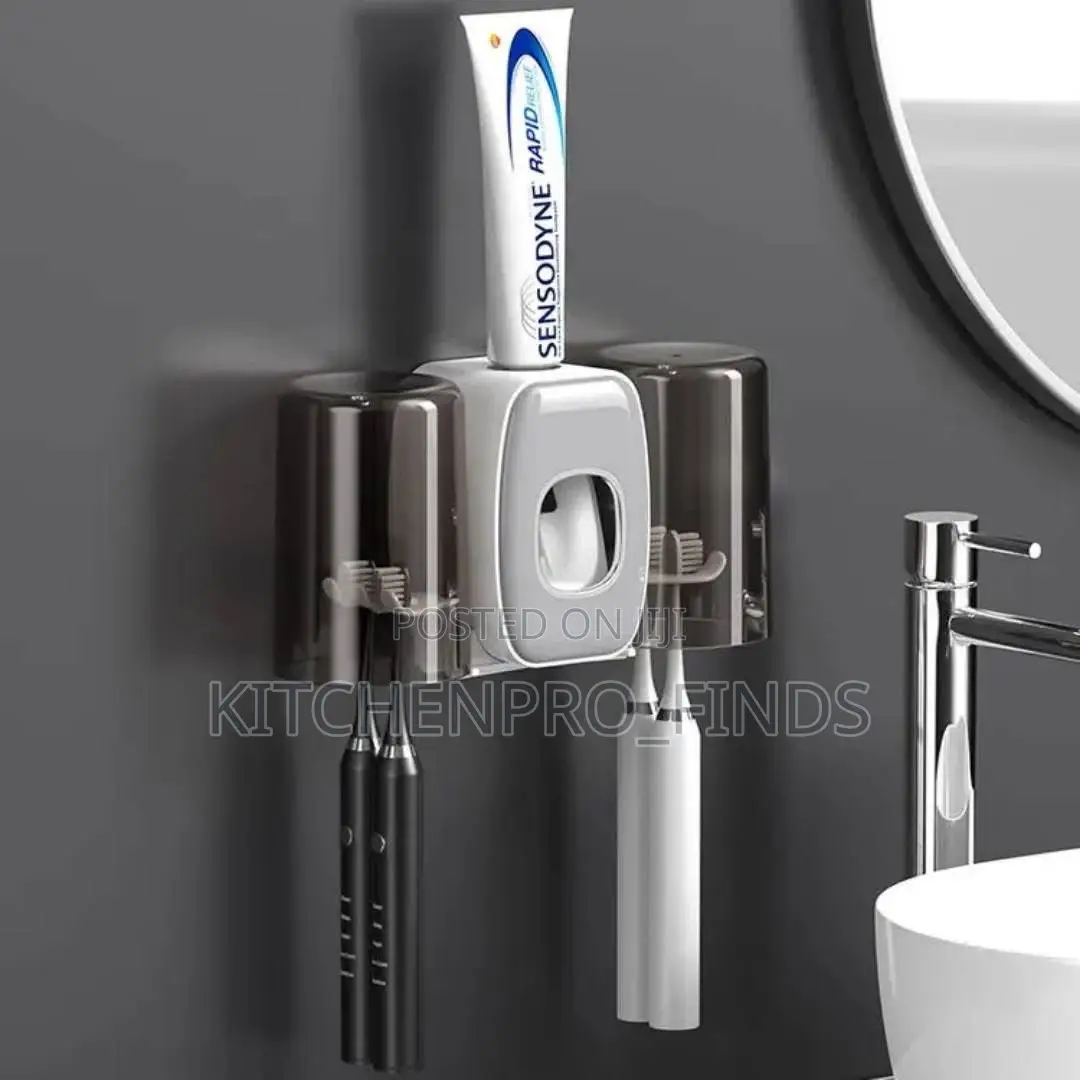 Tooth Brush and Toothpaste Dispenser