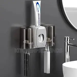Tooth Brush and Toothpaste Dispenser