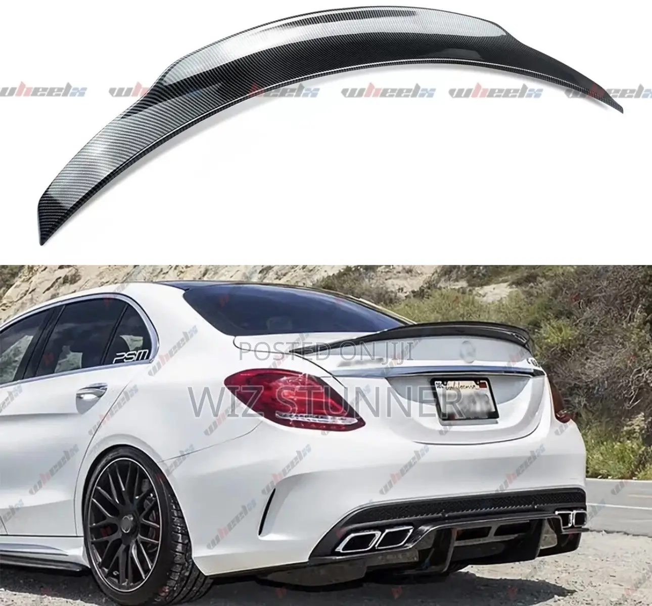 Carbon Fiber Rear Spoiler for Mercedes Benz C Class 2015-2019