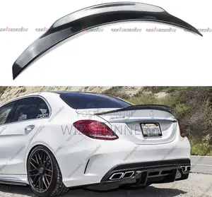 Carbon Fiber Rear Spoiler for Mercedes Benz C Class 2015-2019