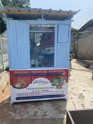 Wooden Commercial Kiosk / Food Joint Container With Glass Window⁠