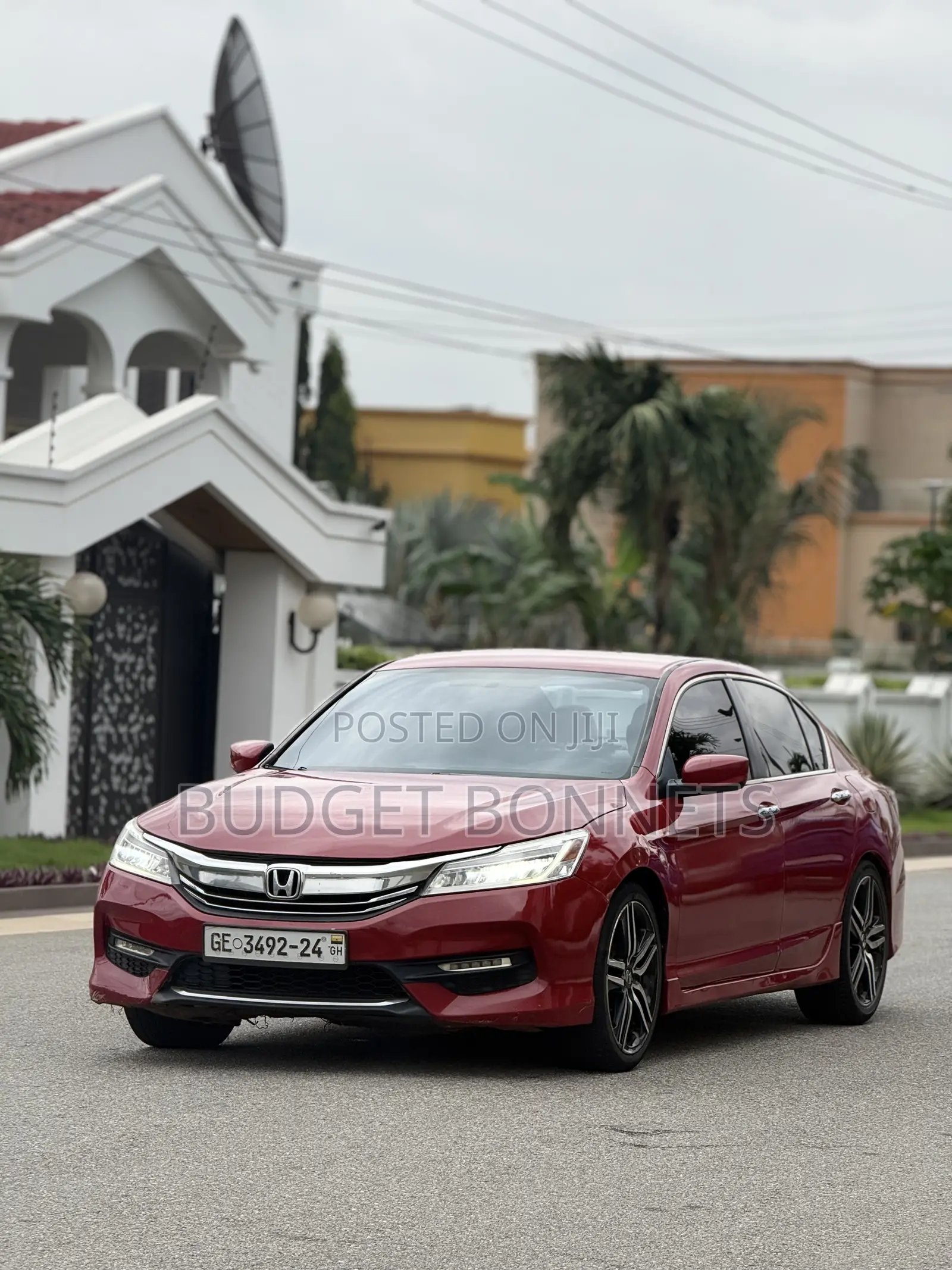 Honda Accord Sport 4dr Sedan FWD (2.4L 4cyl 2A) 2016 Red