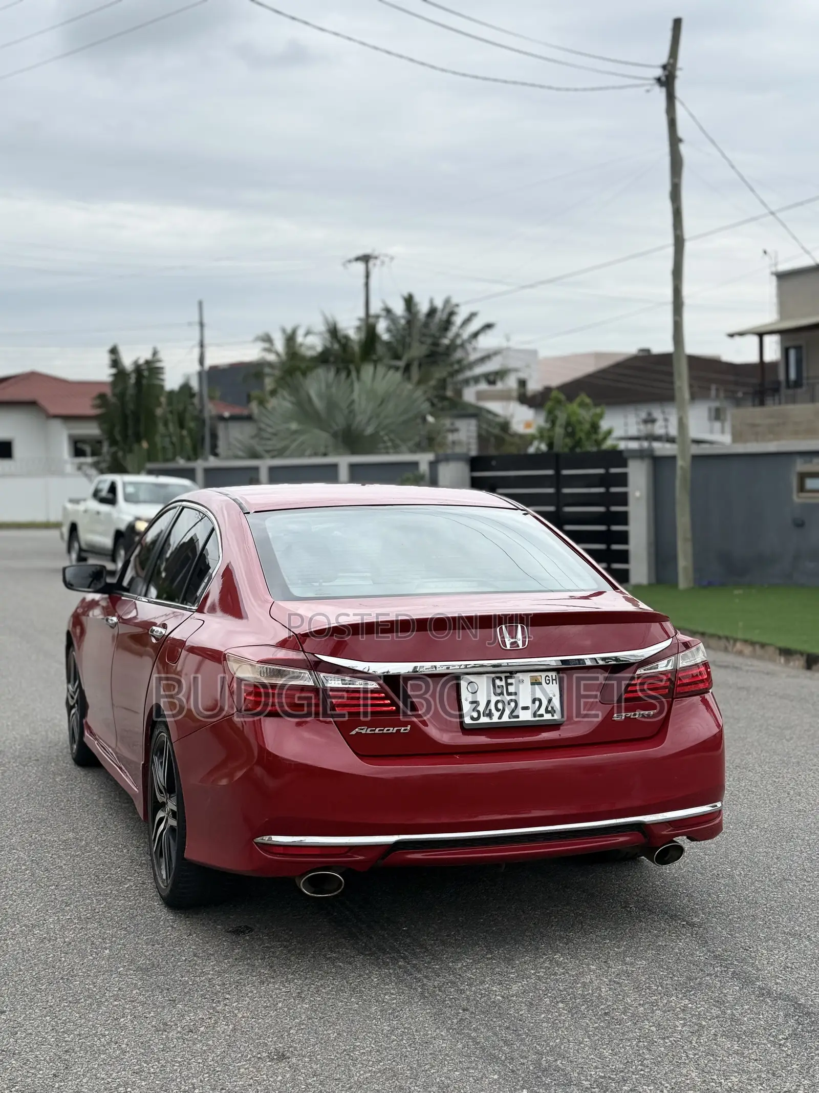 Honda Accord Sport 4dr Sedan FWD (2.4L 4cyl 2A) 2016 Red