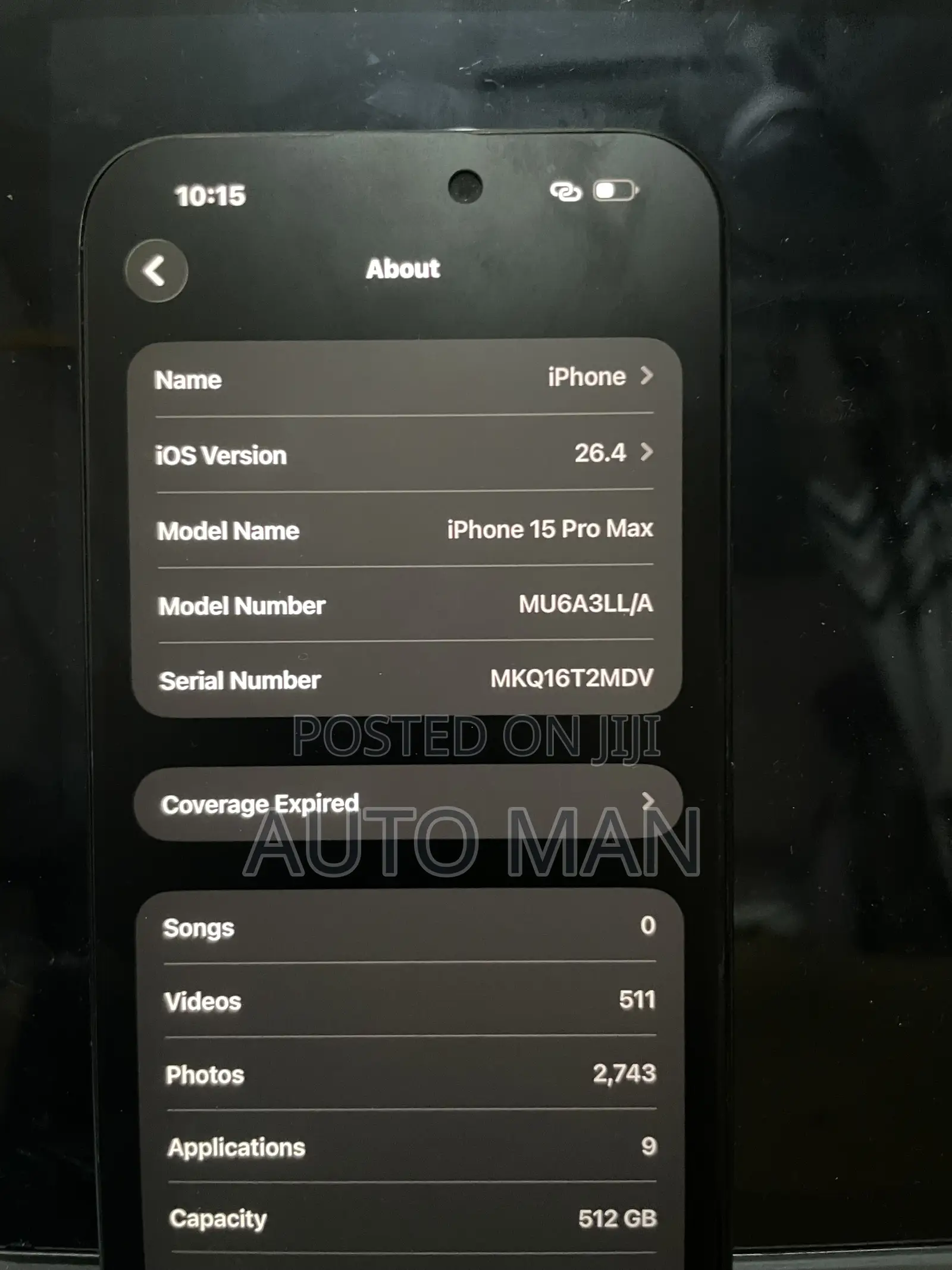 Apple iPhone 15 Pro Max 512 GB Black