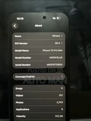 Apple iPhone 15 Pro Max 512 GB Black