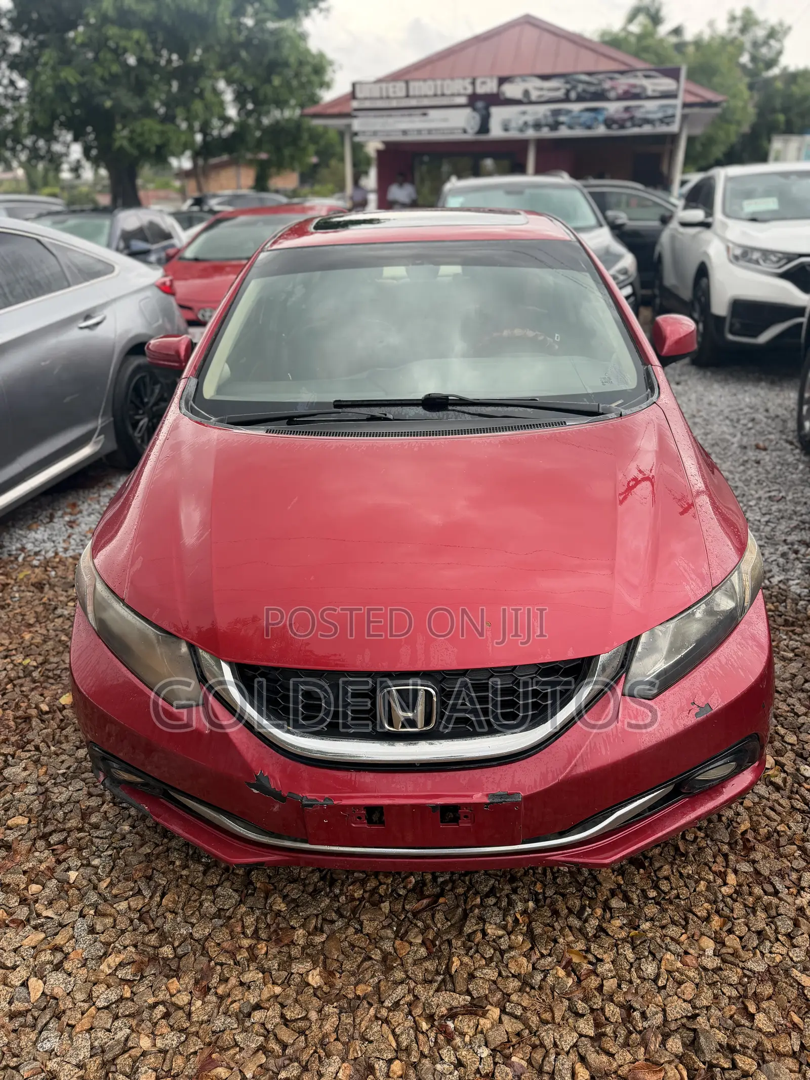 Honda Civic EX 4dr Sedan (1.8L 4cyl CVT) 2014 Red