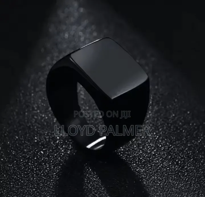 Black Stainless Steel Ring