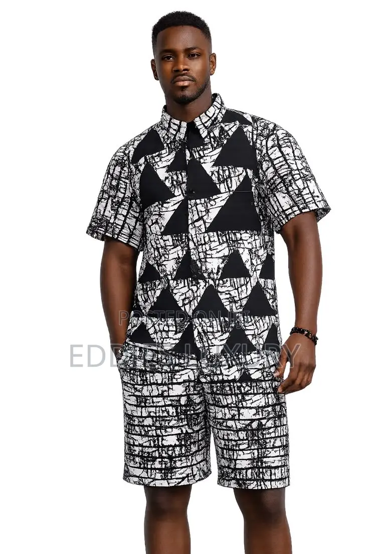 Distinctive Ankara Shirt and Down