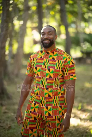 Distinctive Ankara Shirt and Down