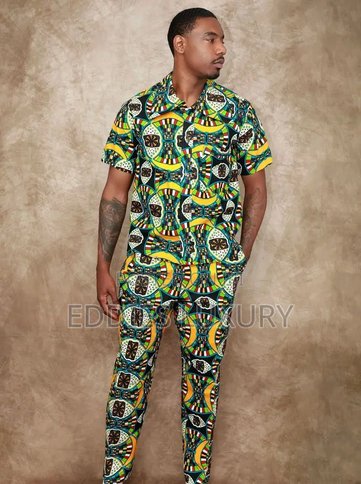 Original African Print Shirt and Down