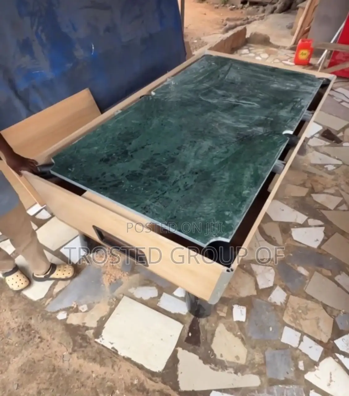 The Trosted Marble Snooker Pool Table.