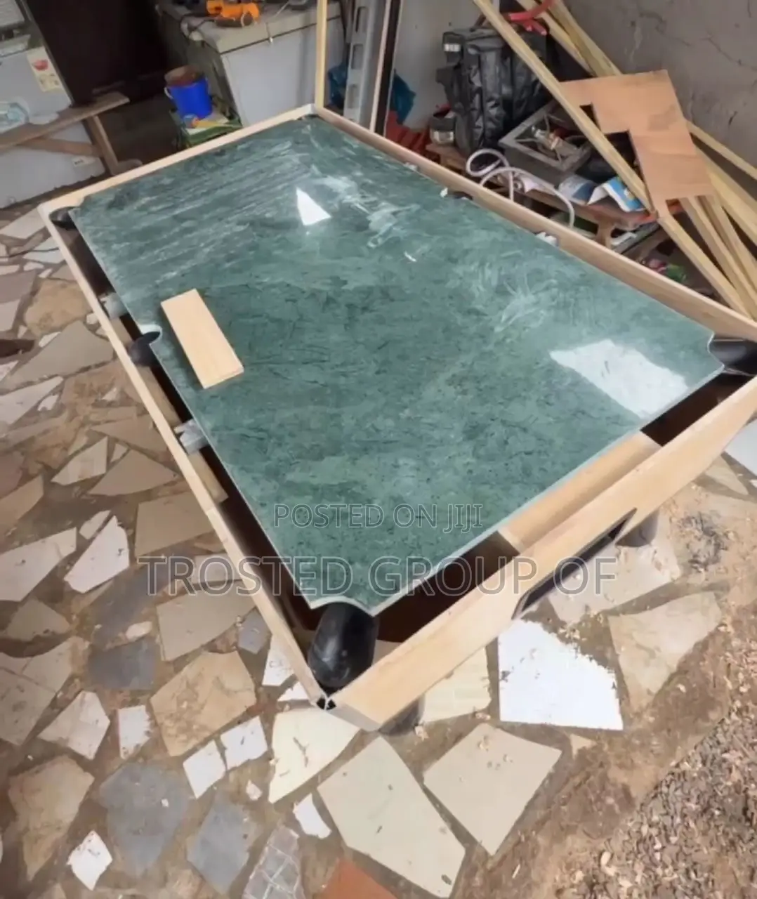 The Trosted Marble Snooker Pool Table.