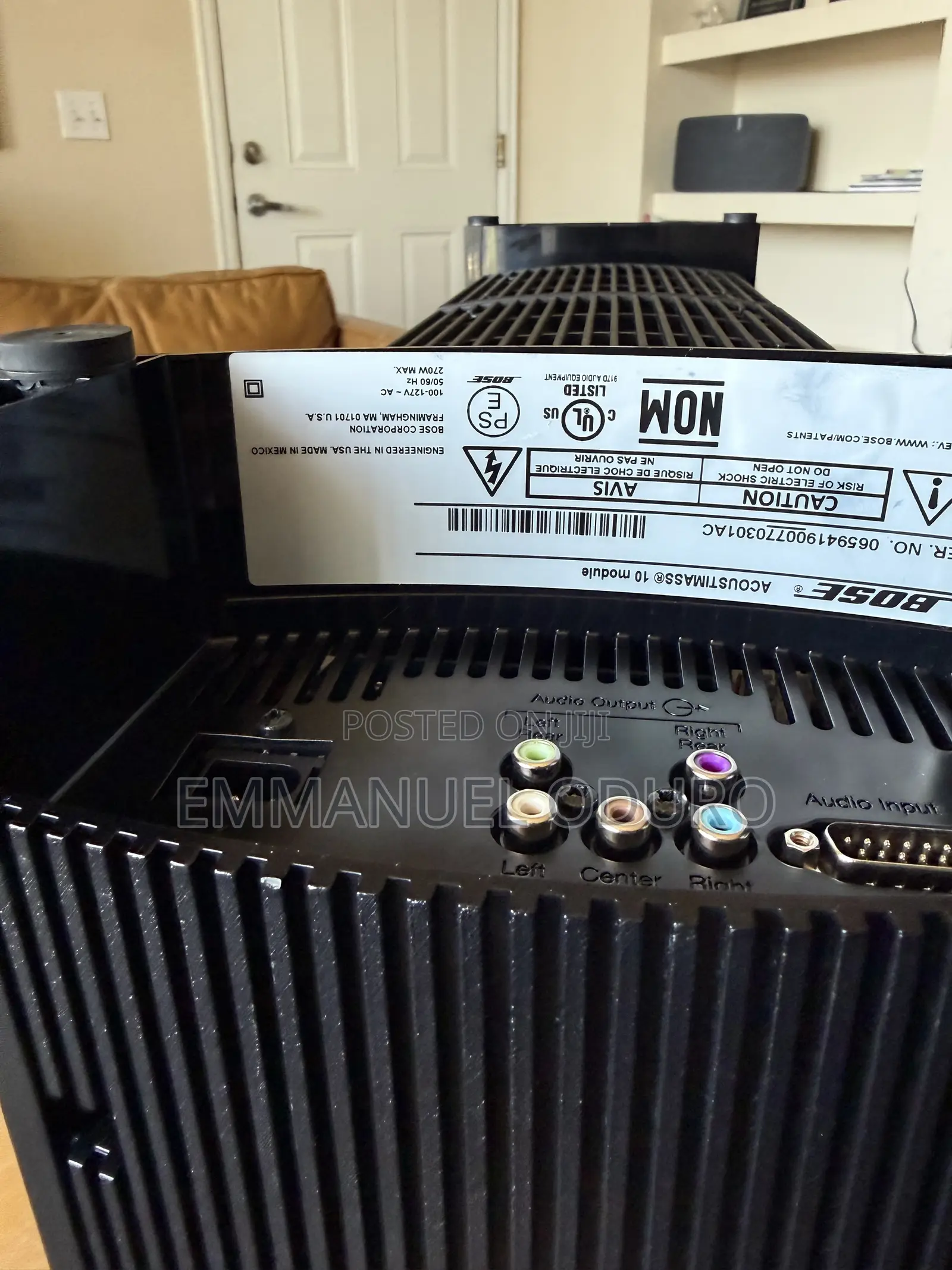 Bose Acoustimass 10 Series v and Yamaha Receiver