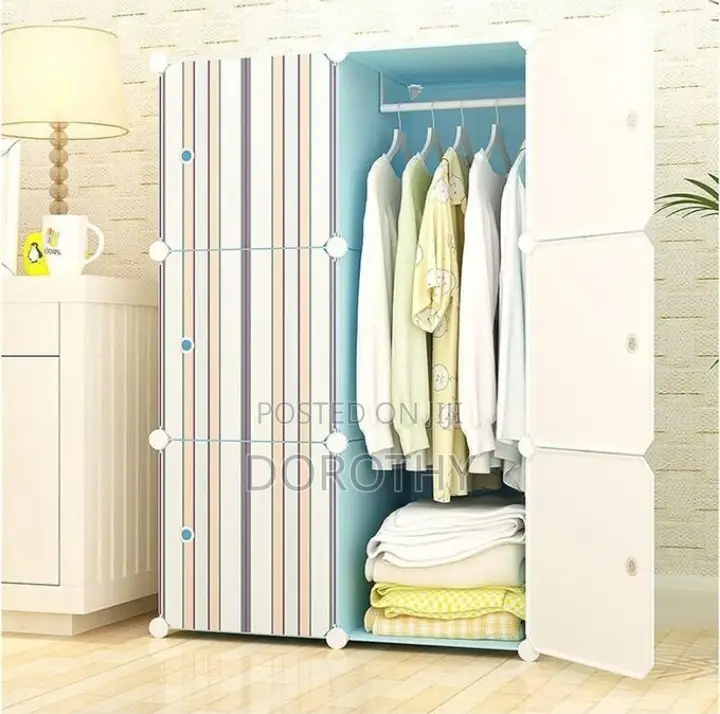 6 Cub Plastic Wardrobe With Shoe Rack