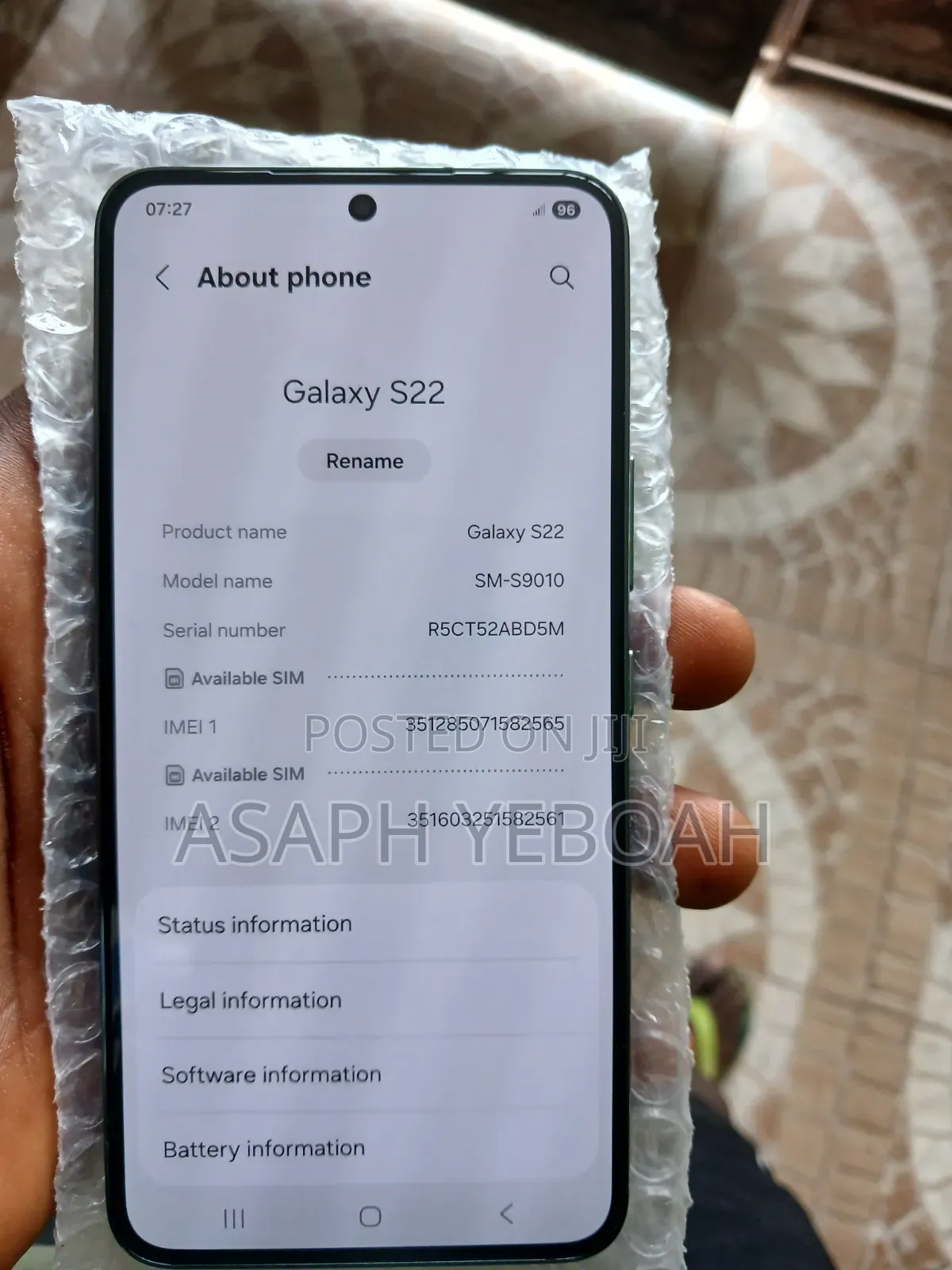 Samsung Galaxy S22 5G 128 GB Black