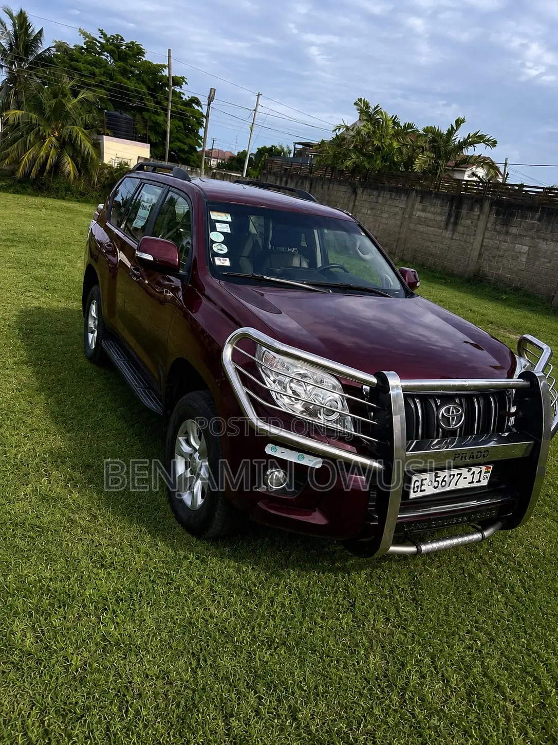 Toyota Land Cruiser Prado 4.0 Petrol TX-L 2011 Burgundy