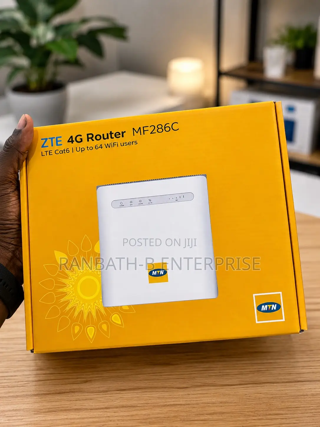 MTN Zte Mf286c 4g Lte Cat6 Router –Up to 64 Wifi Users | Fast Internet