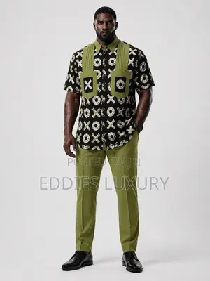 Exquisite Ankara Shirt and Down for Men