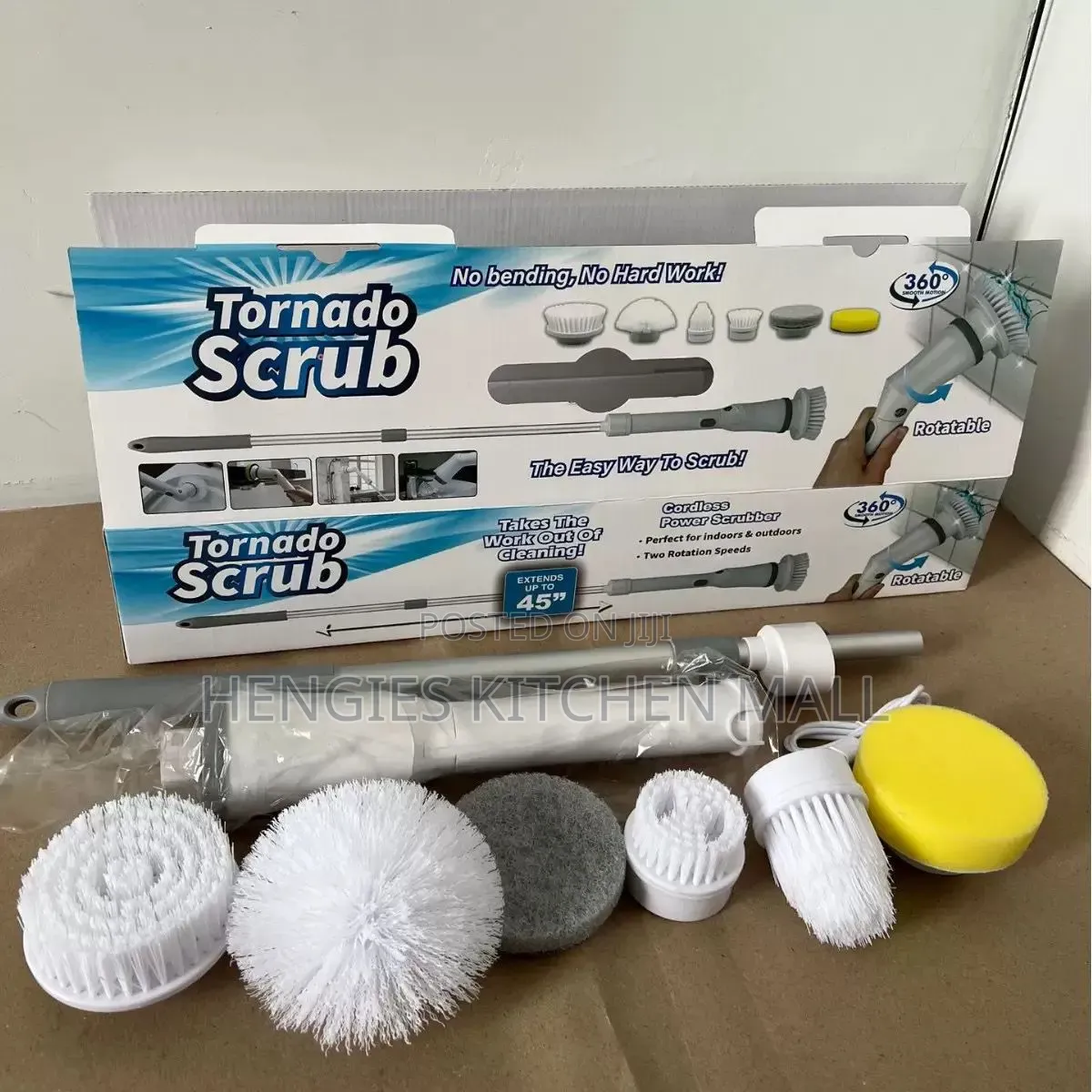 Cordless Electric Spin Scrubber