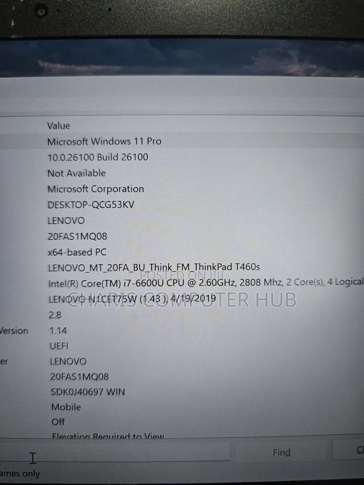 Laptop Lenovo ThinkPad T460s 8GB Intel Core i7 SSD 128GB