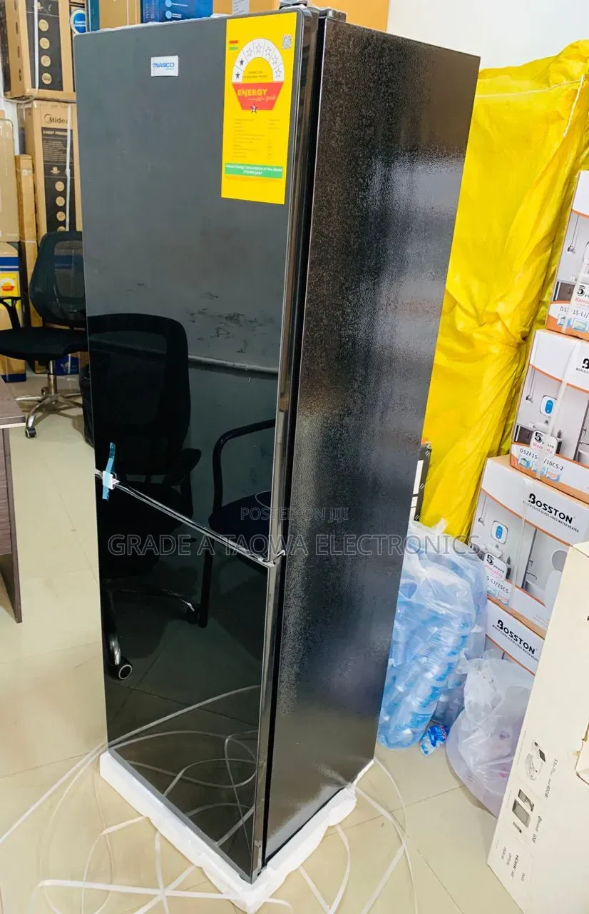 Beautiful Black Nasco 196l Bottom Freezer Refrigerator